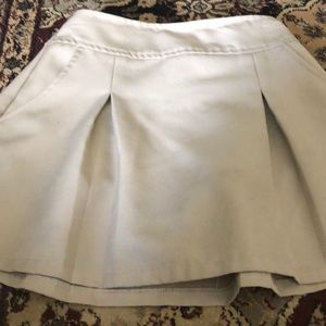 Girls tan uniform skirt